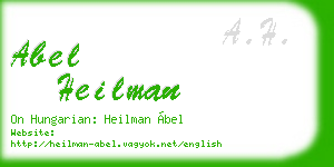 abel heilman business card